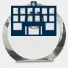 [CRY169] 4.5" Round Crystal Clock Thumbnail