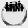 [CRY169] 4.5" Round Crystal Clock Thumbnail