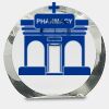 [CRY169] 4.5" Round Crystal Clock Thumbnail