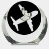 [CRY169] 4.5" Round Crystal Clock Thumbnail