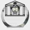 [CRY169] 4.5" Round Crystal Clock Thumbnail