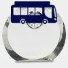 [CRY169] 4.5" Round Crystal Clock Thumbnail