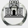 [CRY169] 4.5" Round Crystal Clock Thumbnail