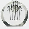 [CRY169] 4.5" Round Crystal Clock Thumbnail