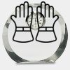 [CRY169] 4.5" Round Crystal Clock Thumbnail
