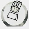 [CRY169] 4.5" Round Crystal Clock Thumbnail