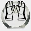 [CRY169] 4.5" Round Crystal Clock Thumbnail