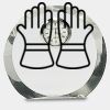 [CRY169] 4.5" Round Crystal Clock Thumbnail