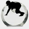 [CRY169] 4.5" Round Crystal Clock Thumbnail