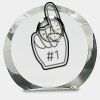 [CRY169] 4.5" Round Crystal Clock Thumbnail