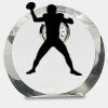 [CRY169] 4.5" Round Crystal Clock Thumbnail
