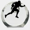 [CRY169] 4.5" Round Crystal Clock Thumbnail
