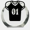 [CRY169] 4.5" Round Crystal Clock Thumbnail