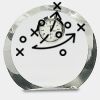 [CRY169] 4.5" Round Crystal Clock Thumbnail