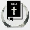 [CRY169] 4.5" Round Crystal Clock Thumbnail