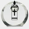 [CRY169] 4.5" Round Crystal Clock Thumbnail
