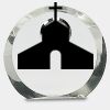 [CRY169] 4.5" Round Crystal Clock Thumbnail