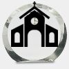 [CRY169] 4.5" Round Crystal Clock Thumbnail