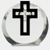 [CRY169] 4.5" Round Crystal Clock Thumbnail