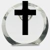 [CRY169] 4.5" Round Crystal Clock Thumbnail