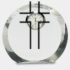 [CRY169] 4.5" Round Crystal Clock Thumbnail
