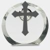 [CRY169] 4.5" Round Crystal Clock Thumbnail