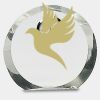 [CRY169] 4.5" Round Crystal Clock Thumbnail