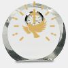 [CRY169] 4.5" Round Crystal Clock Thumbnail