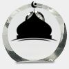[CRY169] 4.5" Round Crystal Clock Thumbnail