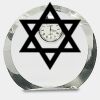 [CRY169] 4.5" Round Crystal Clock Thumbnail