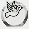 [CRY169] 4.5" Round Crystal Clock Thumbnail