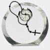 [CRY169] 4.5" Round Crystal Clock Thumbnail