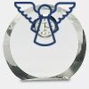 [CRY169] 4.5" Round Crystal Clock Thumbnail