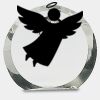 [CRY169] 4.5" Round Crystal Clock Thumbnail