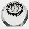 [CRY169] 4.5" Round Crystal Clock Thumbnail