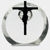 [CRY169] 4.5" Round Crystal Clock Thumbnail