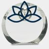 [CRY169] 4.5" Round Crystal Clock Thumbnail