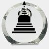 [CRY169] 4.5" Round Crystal Clock Thumbnail