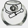 [CRY169] 4.5" Round Crystal Clock Thumbnail