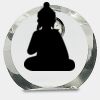 [CRY169] 4.5" Round Crystal Clock Thumbnail