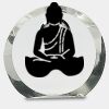 [CRY169] 4.5" Round Crystal Clock Thumbnail