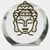 [CRY169] 4.5" Round Crystal Clock Thumbnail