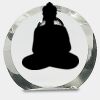 [CRY169] 4.5" Round Crystal Clock Thumbnail