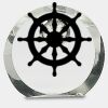 [CRY169] 4.5" Round Crystal Clock Thumbnail