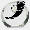 [CRY169] 4.5" Round Crystal Clock Thumbnail