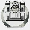 [CRY169] 4.5" Round Crystal Clock Thumbnail