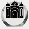 [CRY169] 4.5" Round Crystal Clock Thumbnail