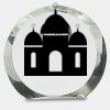 [CRY169] 4.5" Round Crystal Clock Thumbnail