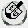 [CRY169] 4.5" Round Crystal Clock Thumbnail