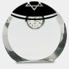 [CRY169] 4.5" Round Crystal Clock Thumbnail